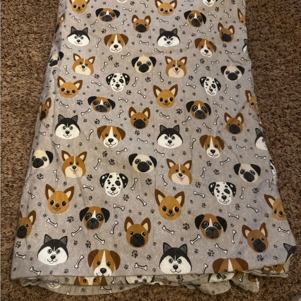 Twin Dog Print Sheet Set – Fitted, Flat & Pillowcase